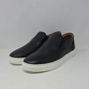 Thomas & Vine Classic Black Textured Men's Slip-On Loafers Size 9.5